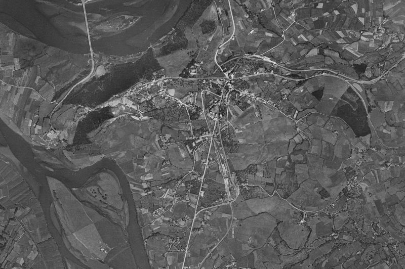 Ortofoto de 1956-1957 del núcleo de Soto del Barco