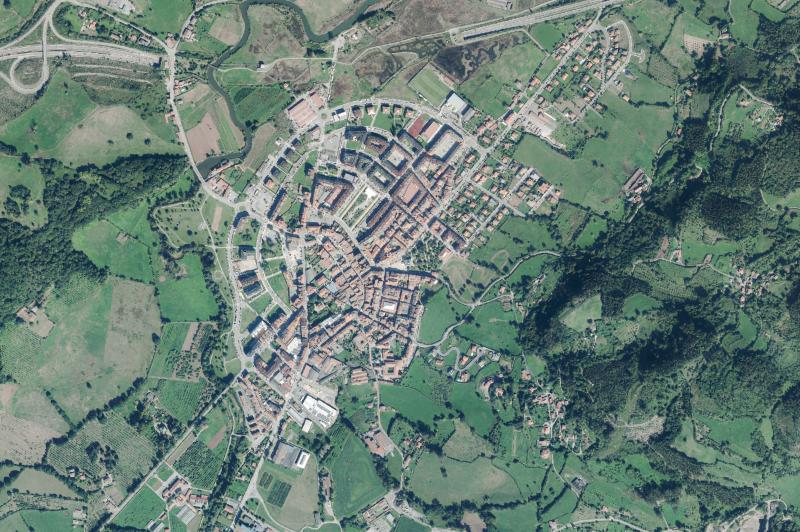 Ortofoto actual del núcleo de Villaviciosa
