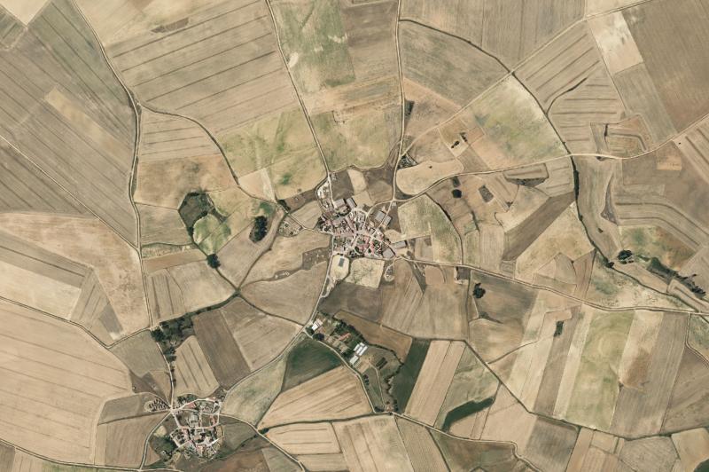 Ortofoto actual del núcleo de Amayuelas de Arriba