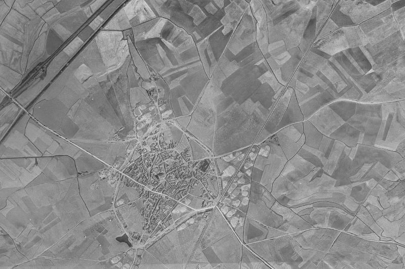 Ortofoto de 1956-1957 del núcleo de Amusco