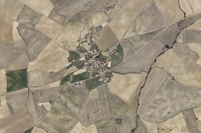 Ortofoto actual del núcleo de Arconada