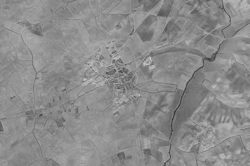 Ortofoto de 1956-1957 del núcleo de Arconada