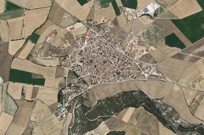 Ortofoto actual del núcleo de Astudillo