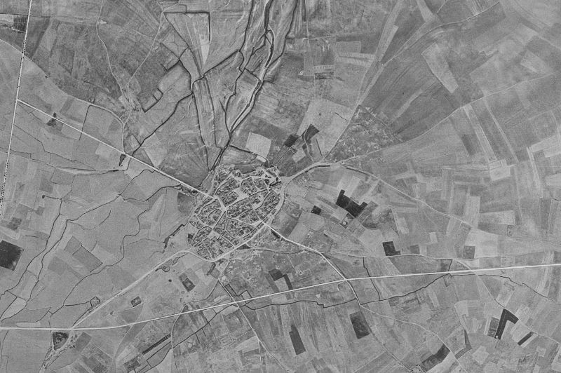 Ortofoto de 1956-1957 del núcleo de Autillo de Campos