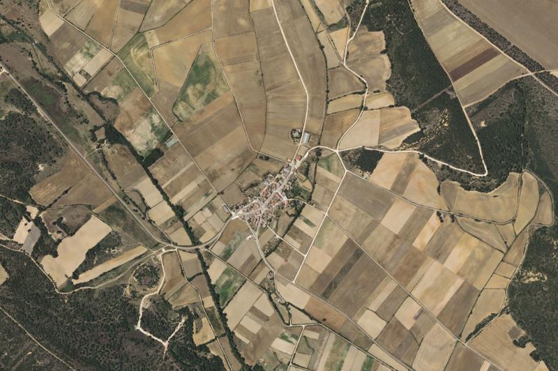 Ortofoto actual del núcleo de Ayuela