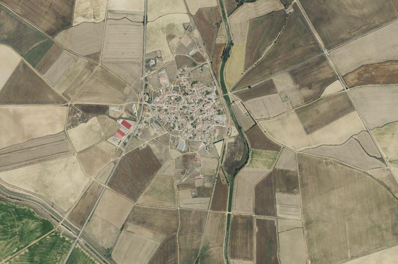 Ortofoto actual del núcleo de Boadilla de Rioseco