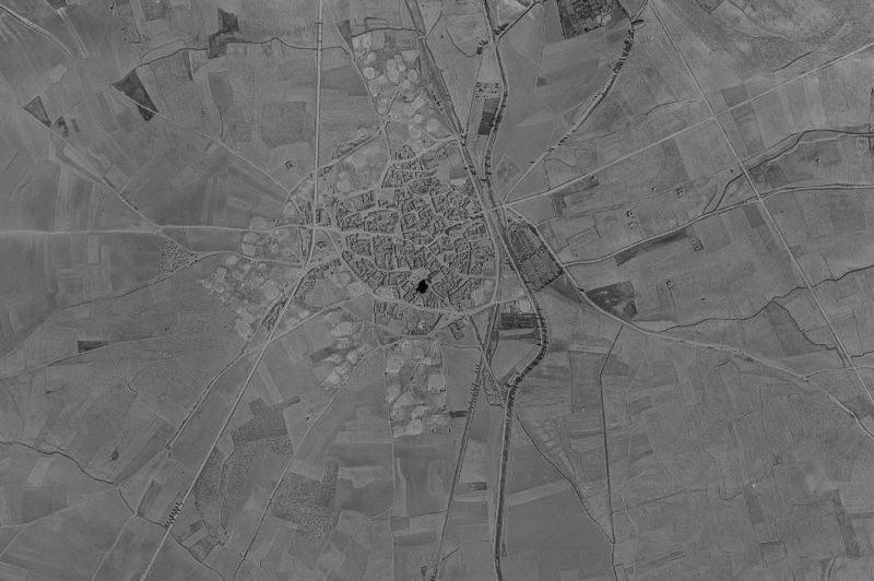 Ortofoto de 1956-1957 del núcleo de Boadilla de Rioseco