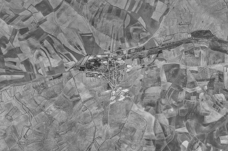 Ortofoto de 1956-1957 del núcleo de Cardeñosa de Volpejera