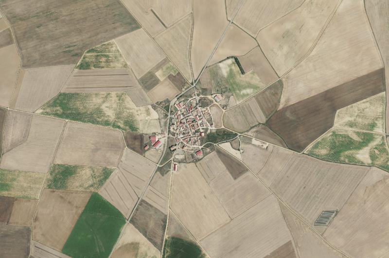 Ortofoto actual del núcleo de Castil de Vela