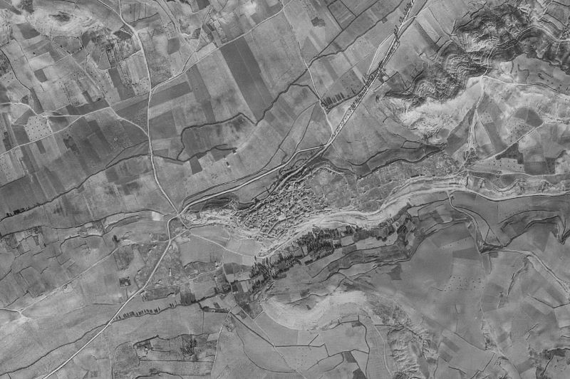 Ortofoto de 1956-1957 del núcleo de Castrillo de Onielo