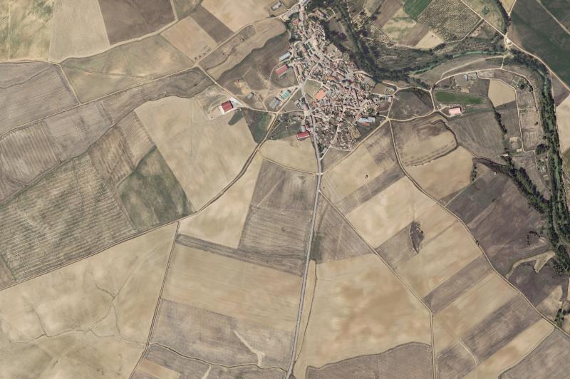 Ortofoto actual del núcleo de Castrillo de Villavega