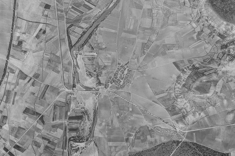 Ortofoto de 1956-1957 del núcleo de Cordovilla la Real