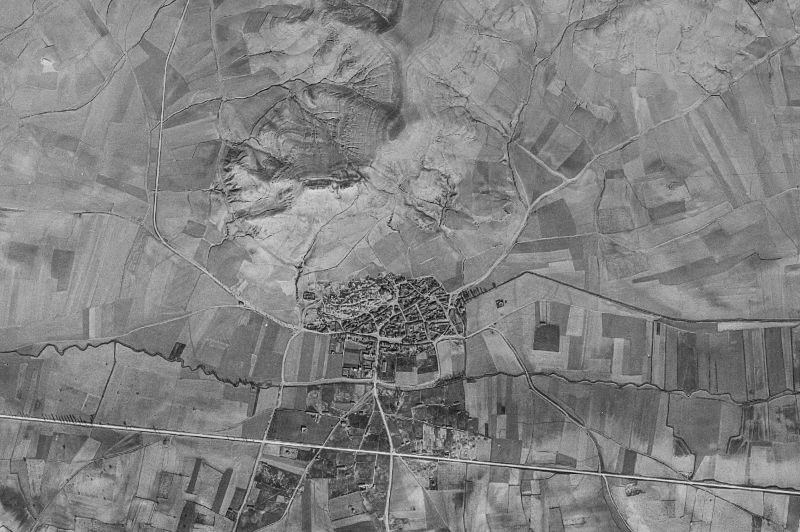 Ortofoto de 1956-1957 del núcleo de Cubillas de Cerrato