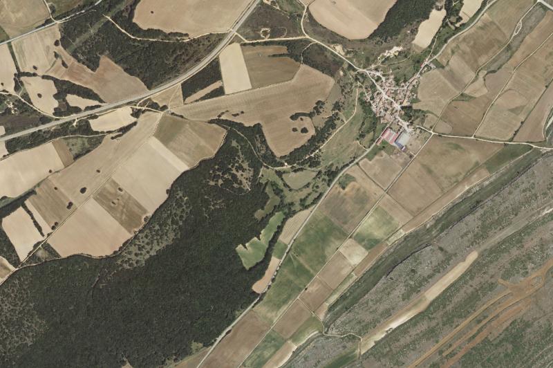 Ortofoto actual del núcleo de Dehesa de Montejo