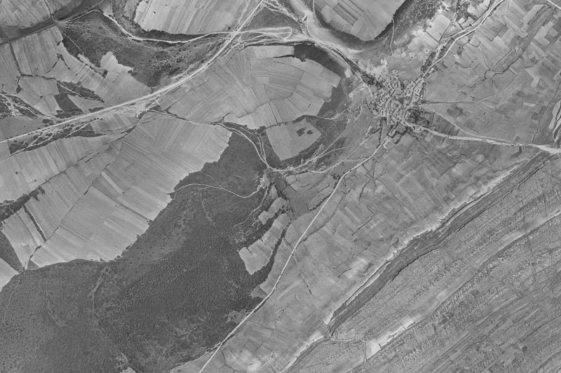 Ortofoto de 1956-1957 del núcleo de Dehesa de Montejo