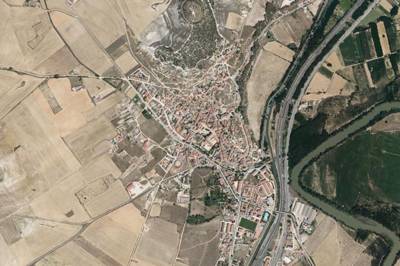Ortofoto actual del núcleo de Dueñas