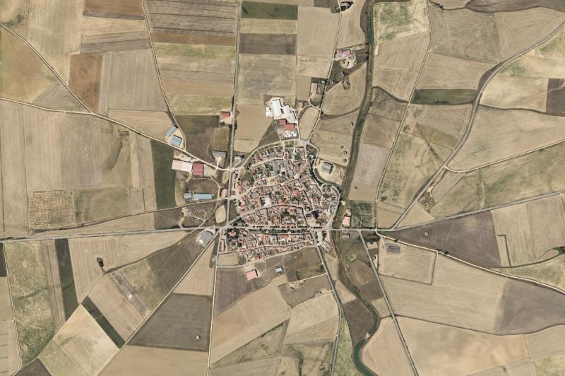 Ortofoto actual del núcleo de Frechilla