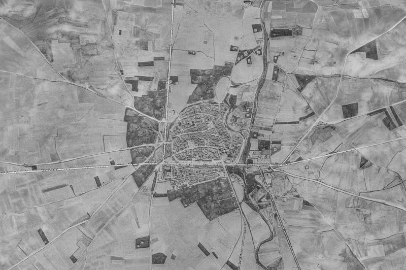 Ortofoto de 1956-1957 del núcleo de Frechilla