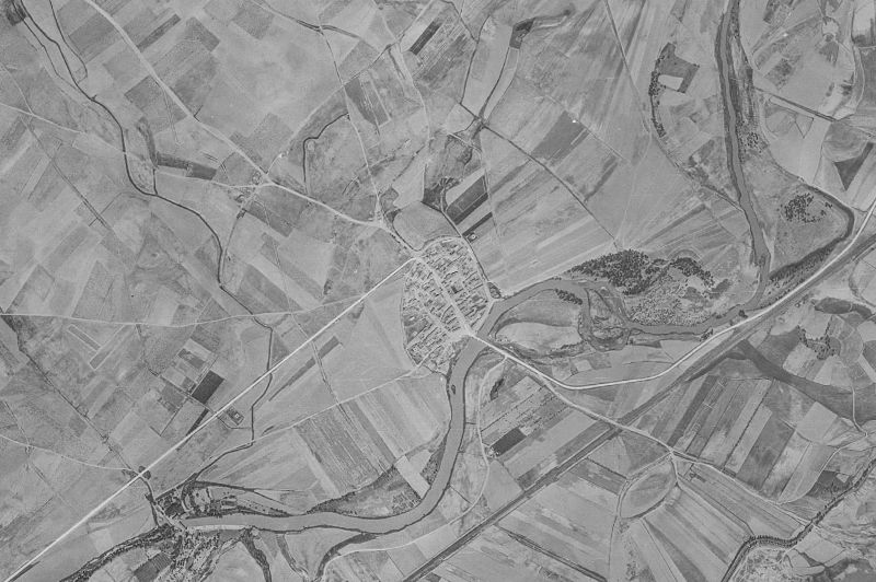 Ortofoto de 1956-1957 del núcleo de Husillos