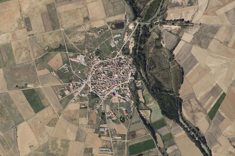Ortofoto actual del núcleo de Lantadilla