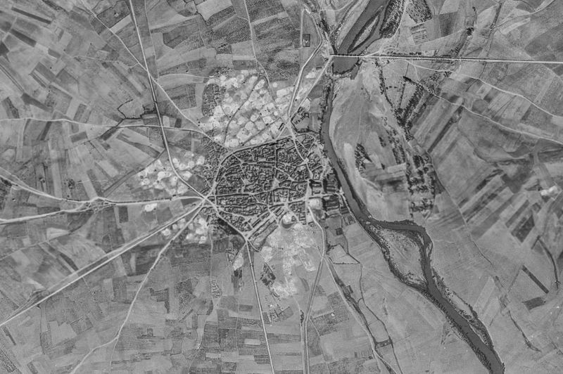 Ortofoto de 1956-1957 del núcleo de Lantadilla