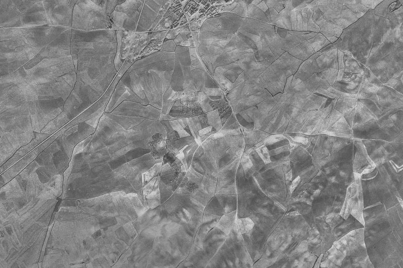 Ortofoto de 1956-1957 del núcleo de Lomas