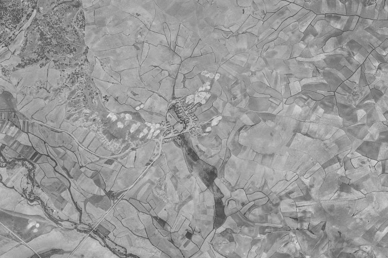 Ortofoto de 1956-1957 del núcleo de Olea de Boedo