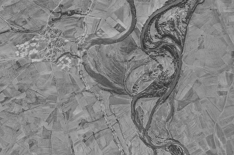 Ortofoto de 1956-1957 del núcleo de Osornillo