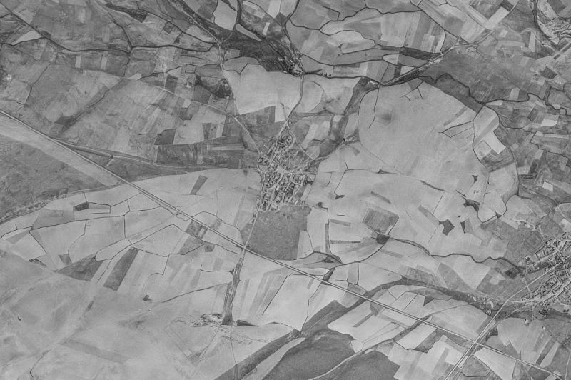Ortofoto de 1956-1957 del núcleo de Páramo de Boedo