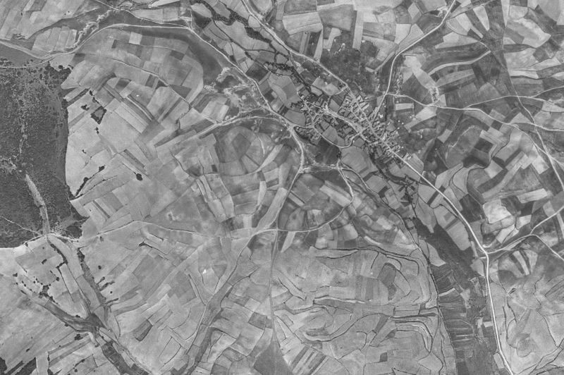 Ortofoto de 1956-1957 del núcleo de Payo de Ojeda