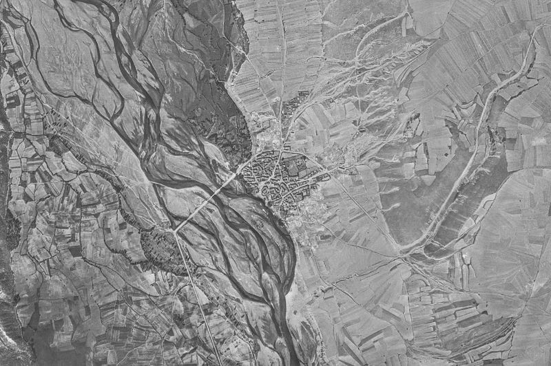 Ortofoto de 1956-1957 del núcleo de Pino del Río
