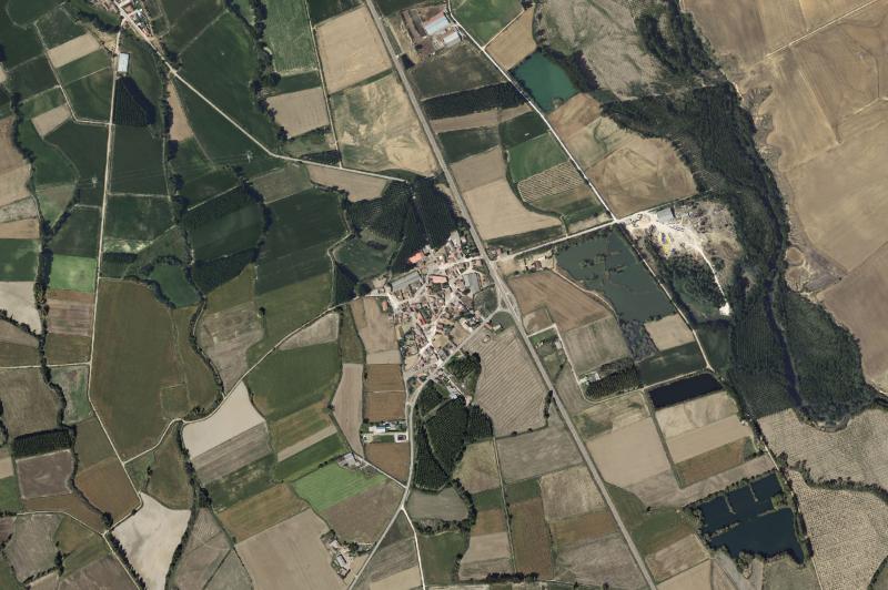 Ortofoto actual del núcleo de Renedo de la Vega