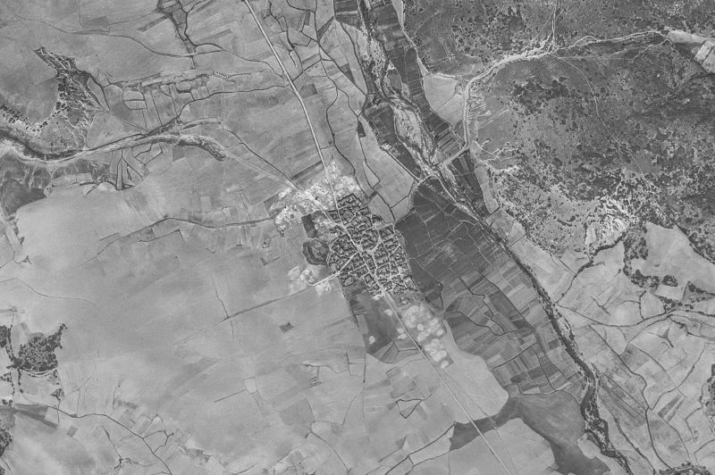 Ortofoto de 1956-1957 del núcleo de Revilla de Collazos