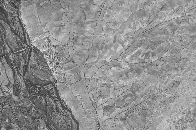 Ortofoto de 1956-1957 del núcleo de La Serna