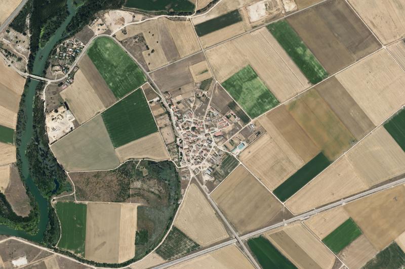 Ortofoto actual del núcleo de Soto de Cerrato
