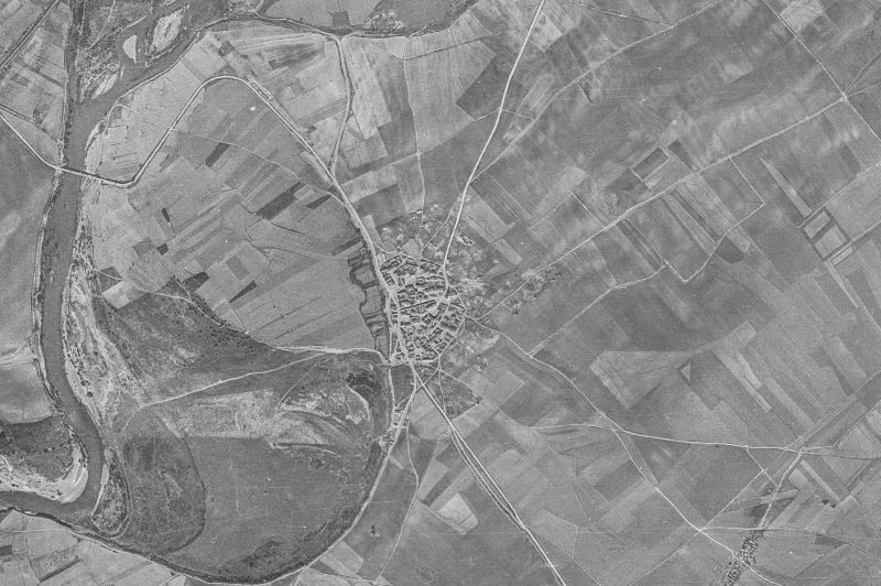 Ortofoto de 1956-1957 del núcleo de Soto de Cerrato