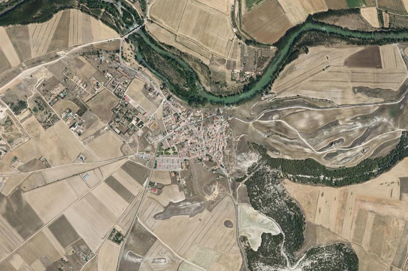 Ortofoto actual del núcleo de Tariego de Cerrato