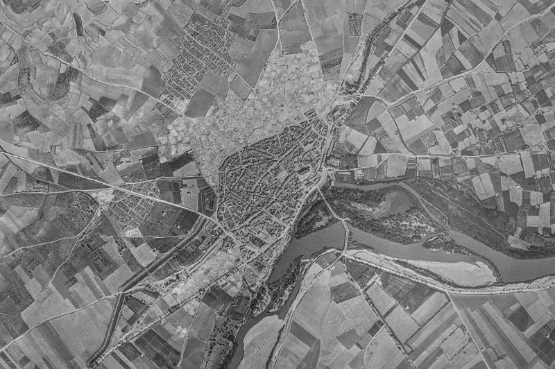 Ortofoto de 1956-1957 del núcleo de Torquemada