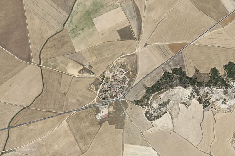 Ortofoto actual del núcleo de Torremormojón