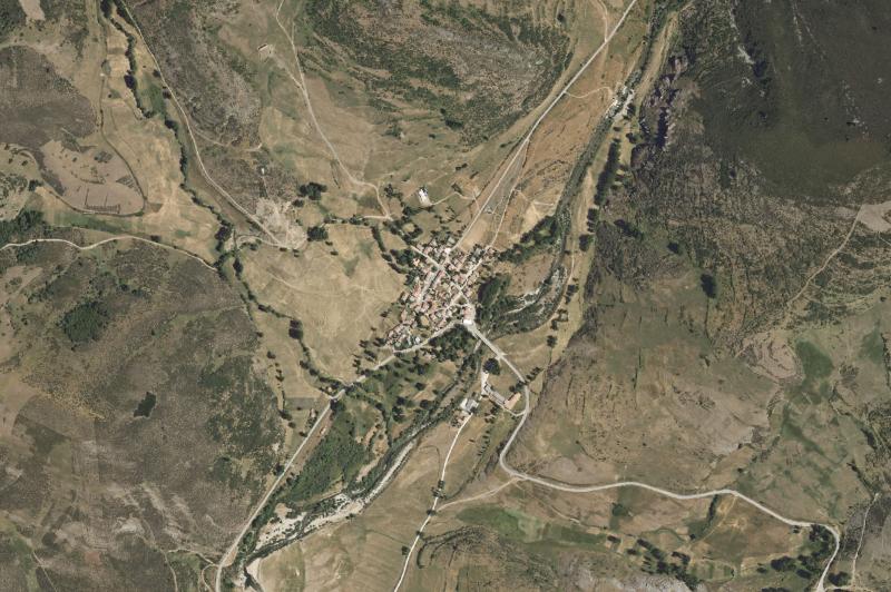 Ortofoto actual del núcleo de Triollo