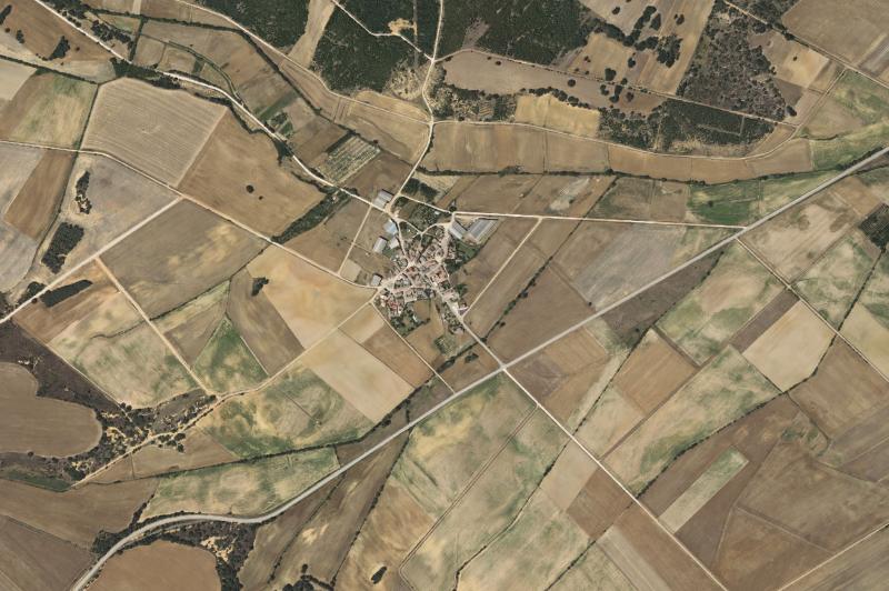 Ortofoto actual del núcleo de Valderrábano