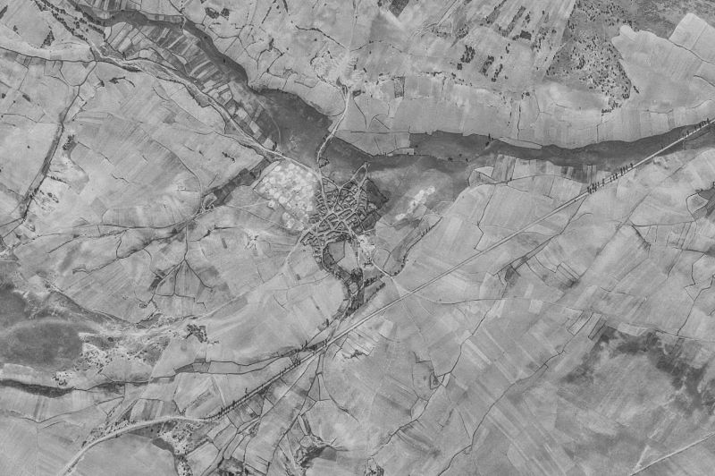 Ortofoto de 1956-1957 del núcleo de Valderrábano