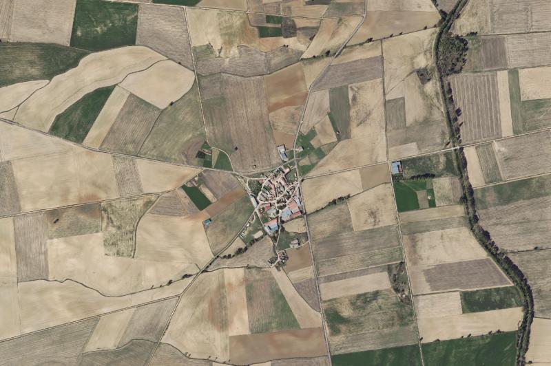Ortofoto actual del núcleo de Valde-Ucieza