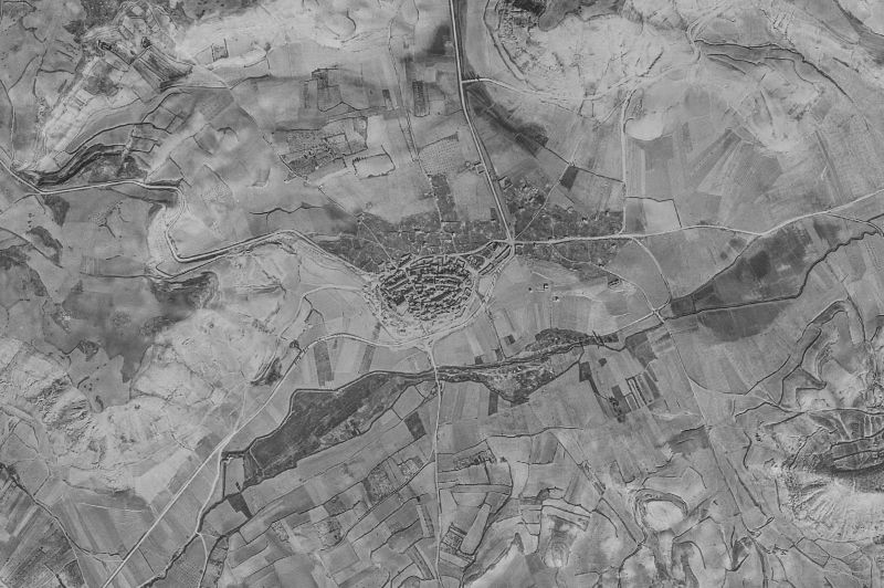 Ortofoto de 1956-1957 del núcleo de Valle de Cerrato