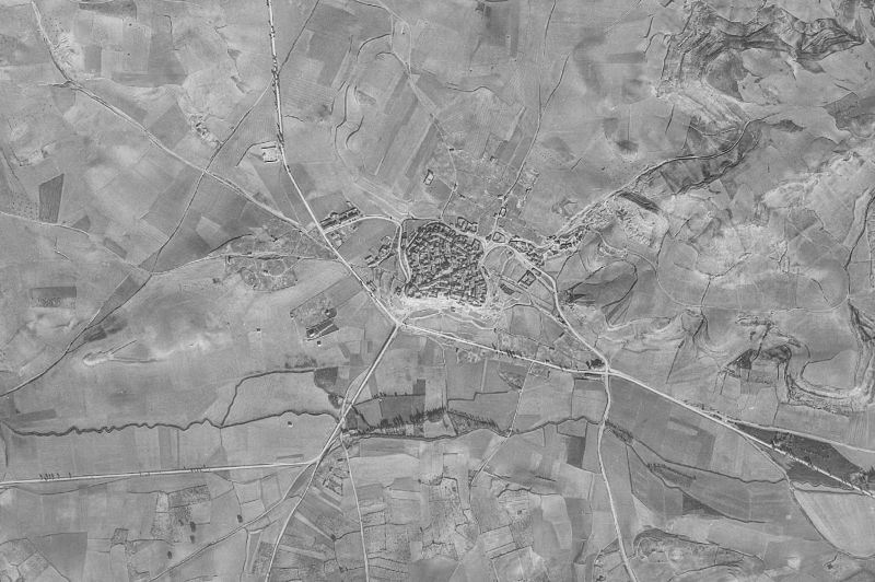 Ortofoto de 1956-1957 del núcleo de Vertavillo
