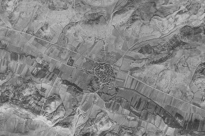Ortofoto de 1956-1957 del núcleo de Villaconancio