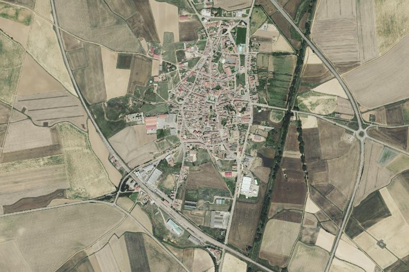 Ortofoto actual del núcleo de Villada