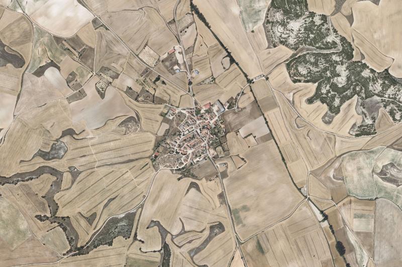 Ortofoto actual del núcleo de Villahán