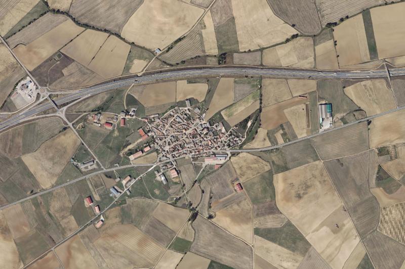 Ortofoto actual del núcleo de Villaherreros