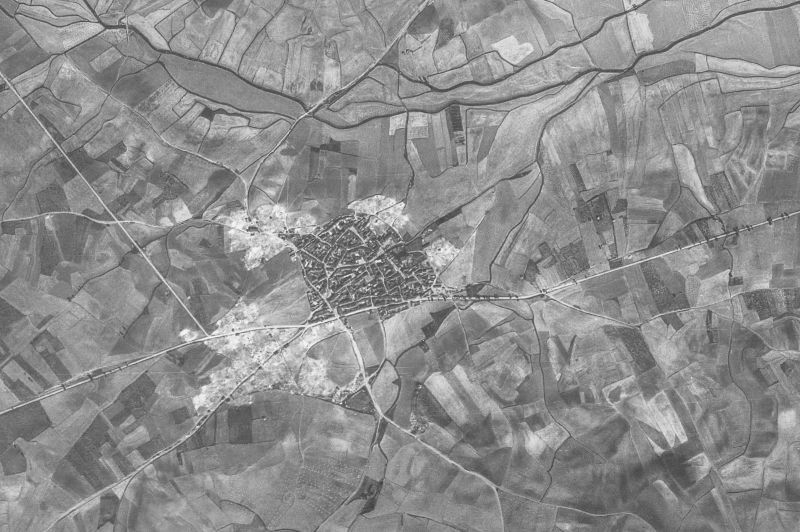 Ortofoto de 1956-1957 del núcleo de Villaherreros
